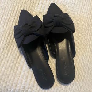 J.Crew Factory Navy Bow Slides